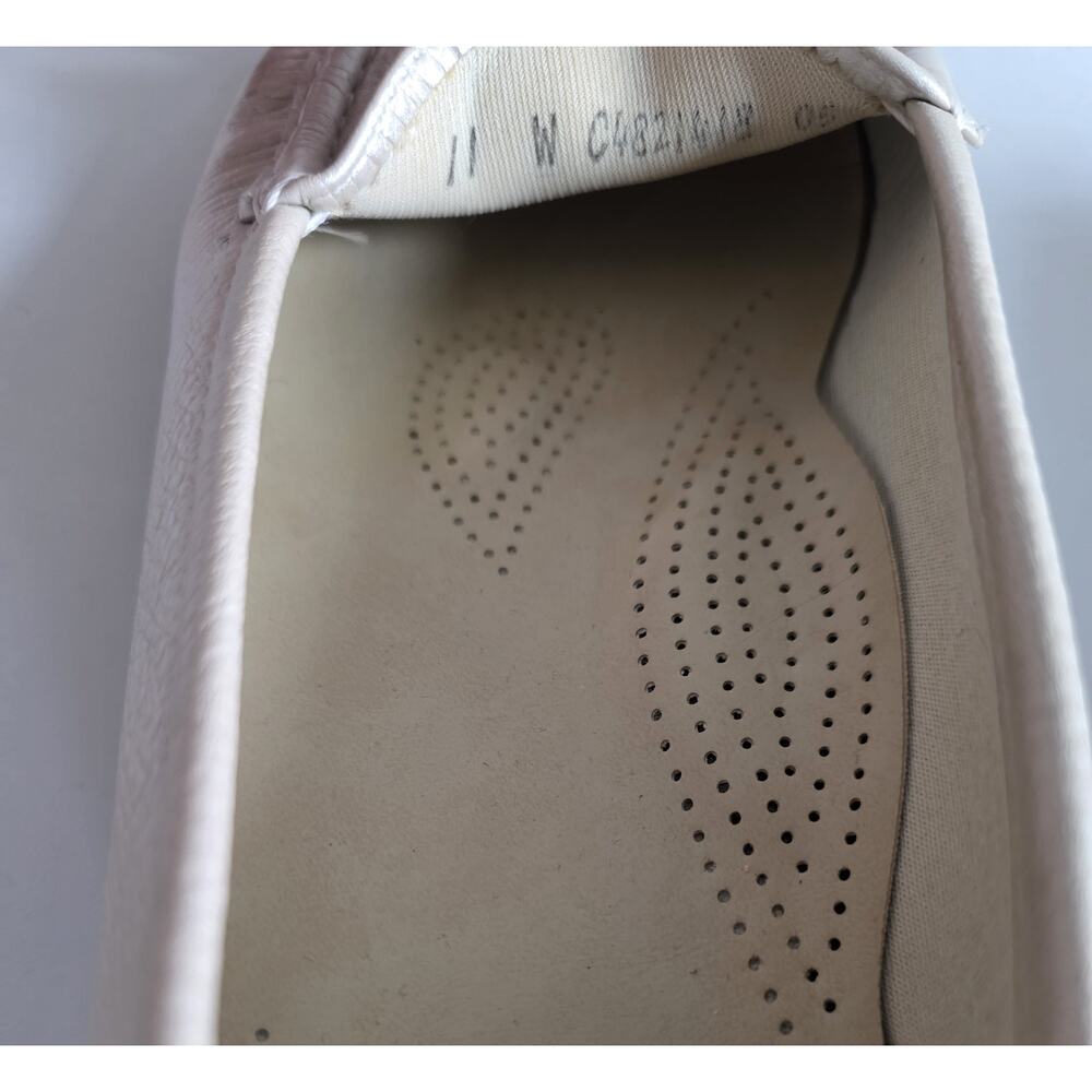 SAS Simplify Pearl Bone Leather oafers Size 11 Wide - Picture 7 of 7
